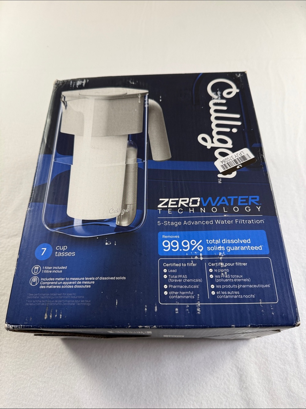 Culligan ZeroWater 7-Cup Pitcher - White/Clear